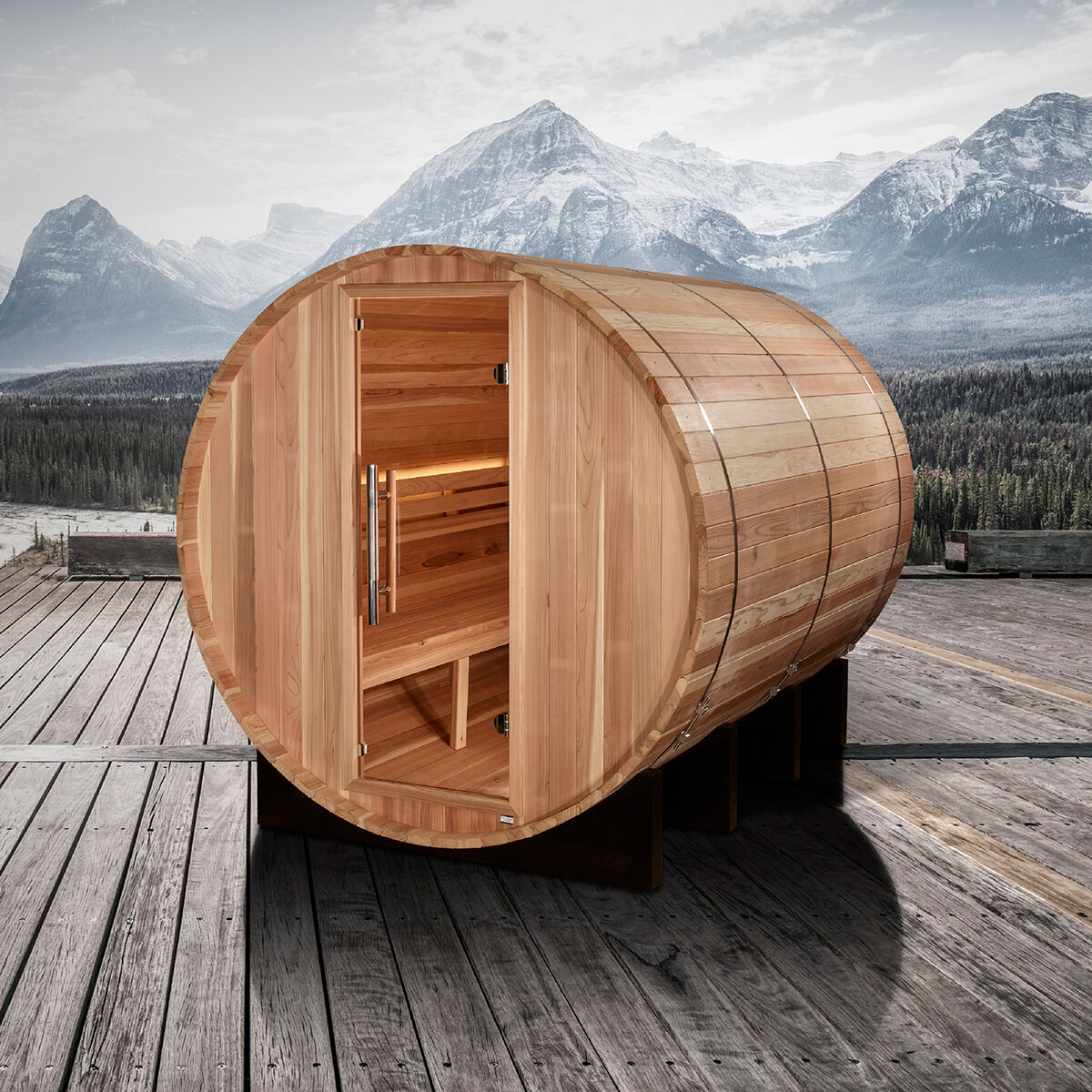Sauna de Vapor con Diseño de Barril Dynamic Klosters, 6 Personas