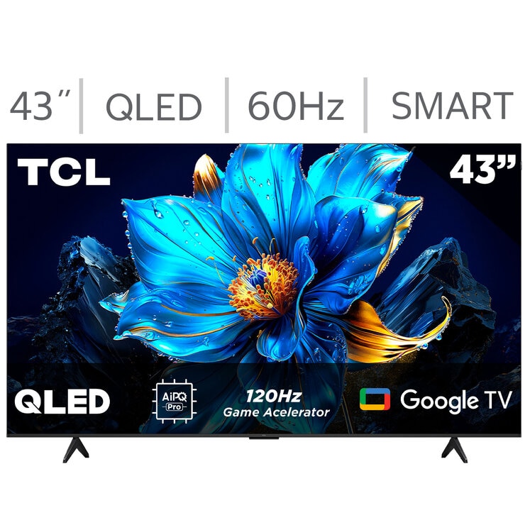 TCL Pantalla 43" QLED 4K Google TV