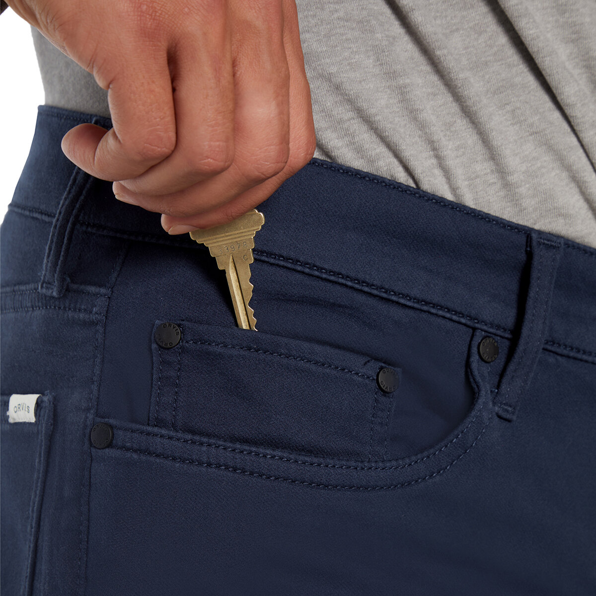 Orvis Pantalones para Caballero azul 34x32