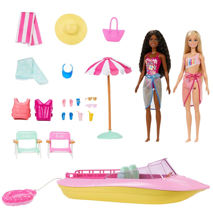 Barbie Vacaciones De Verano, Bote De Playa Barbie Vacaciones De Verano, Bote De Playa