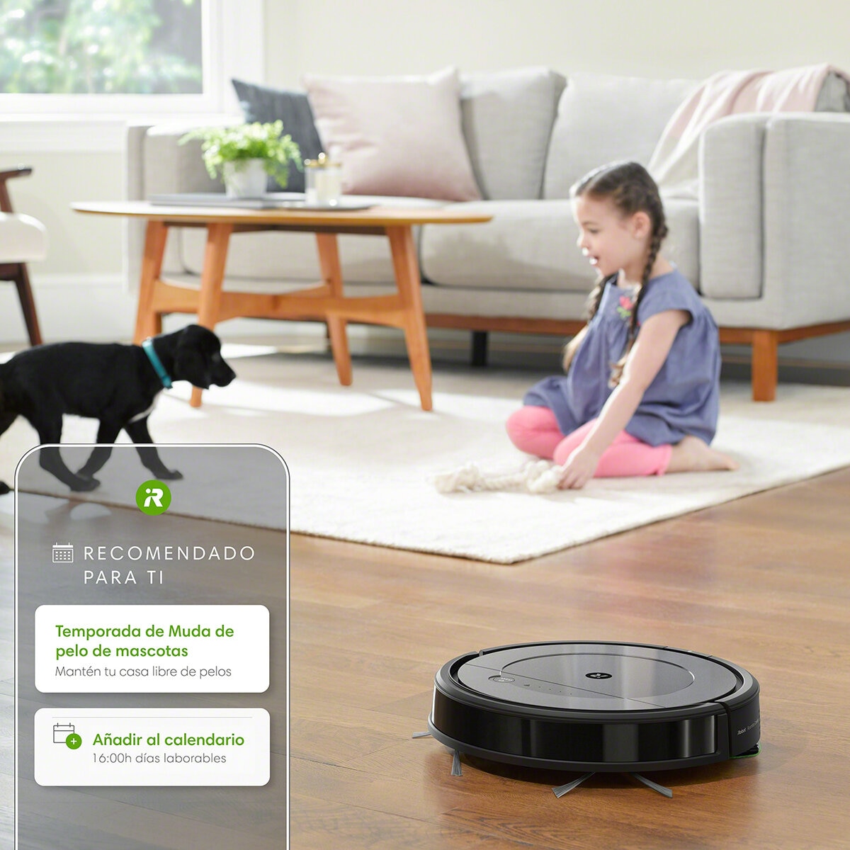 iRobot, Roomba R111 2 en 1 Trapea y Aspira, Con Conexión