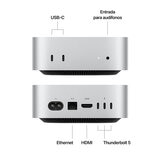 Apple Mac Mini Chip M4 Pro 512GB CPU de 12 Núcleos GPU de 16 Núcleos Memoria Unificada de 24GB