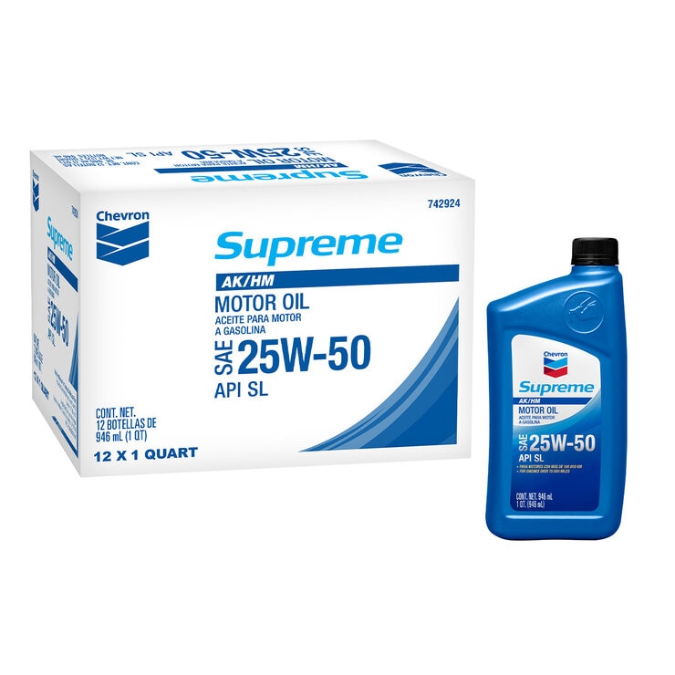 Chevron Aceite Alto Kilometraje 25w50 12/946ml