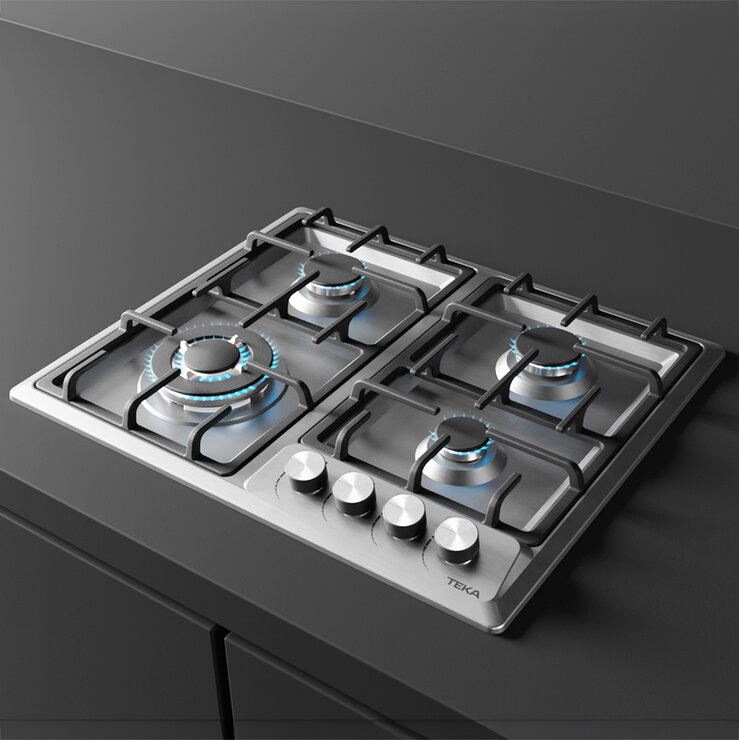 Teka Combo de campana con visera + Parrilla de 4 quemadores de 60 cm Acero Inoxidable Teka Combo de campana con visera + Parrilla de 4 quemadores de 60 cm Acero Inoxidable
