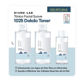 Round Lab 1025 Dokdo Tónico Facial 3 pzas