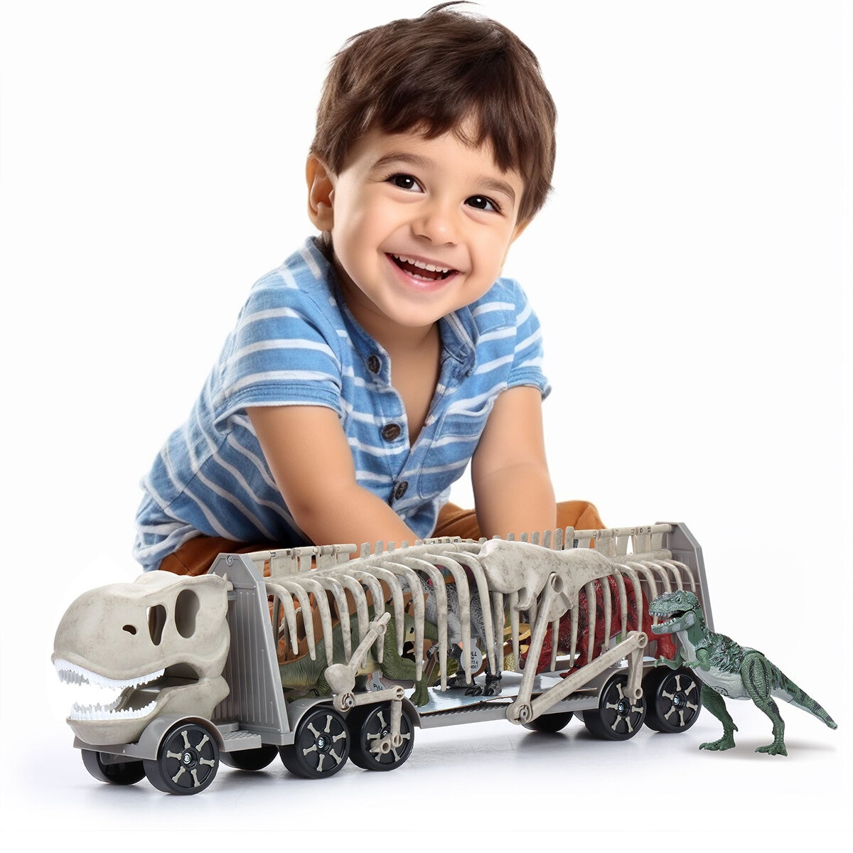Transportador de Dinosaurios Gris 