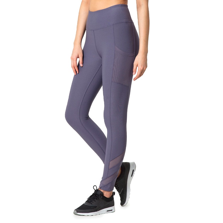 Mondetta Ladies' Brushed Jacquard Legging (Purple Charcoal, XL)