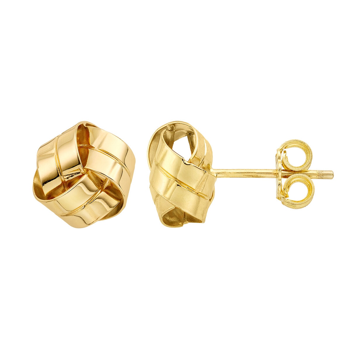 Aretes, Oro Amarillo 14K, Love Knot