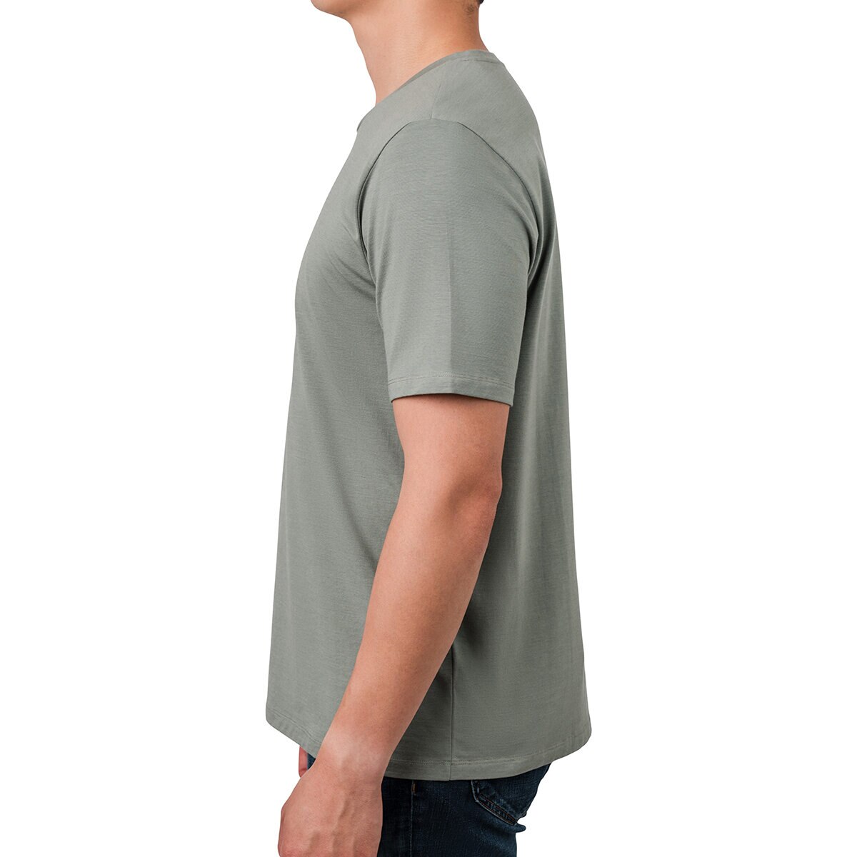 Rough Dress Playera para Caballero Verde cuello en V Chica