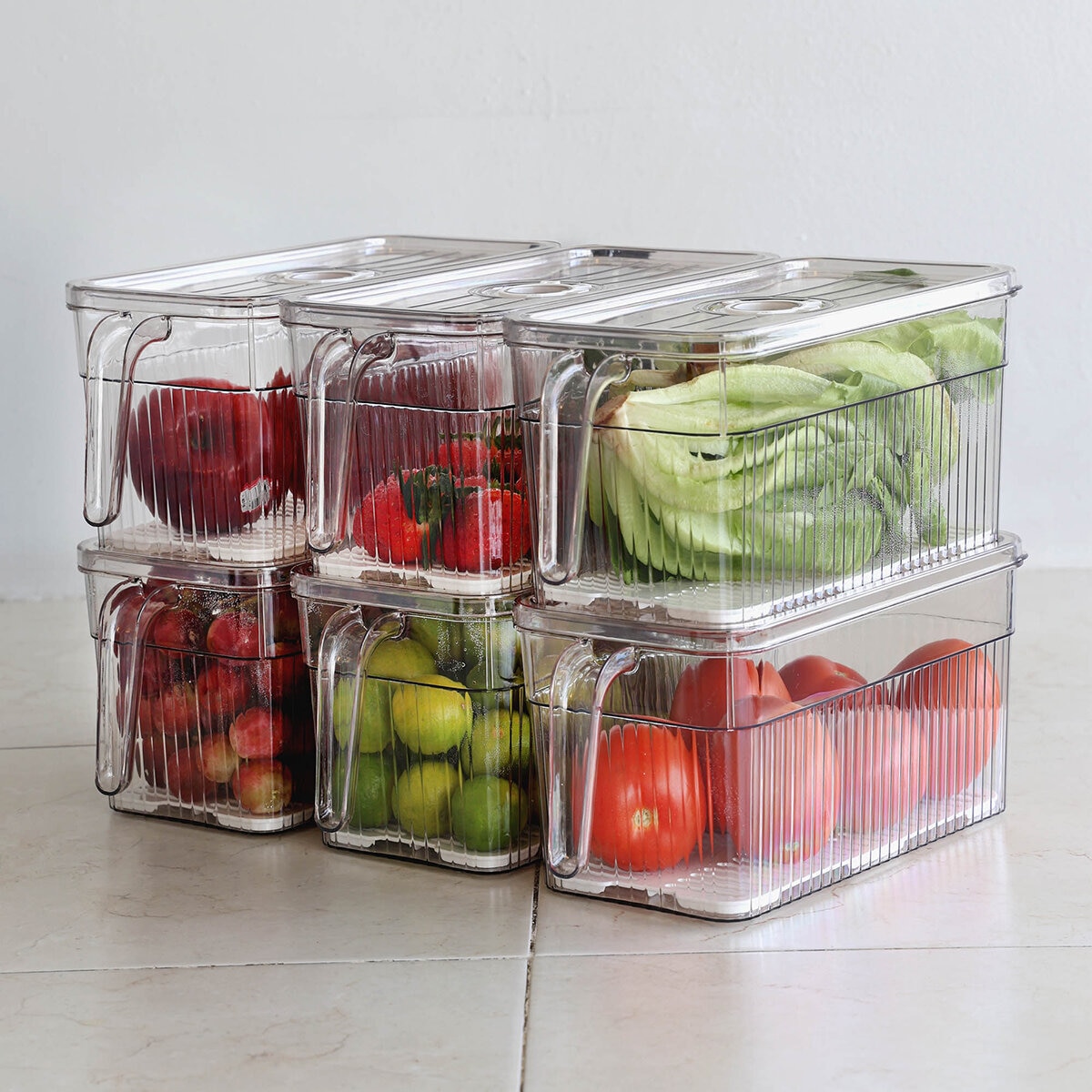 AG Box, Organizador para Refrigerador, 6 Piezas