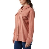 32 Degrees Heat Sobre camisa para Dama Rojo Chica