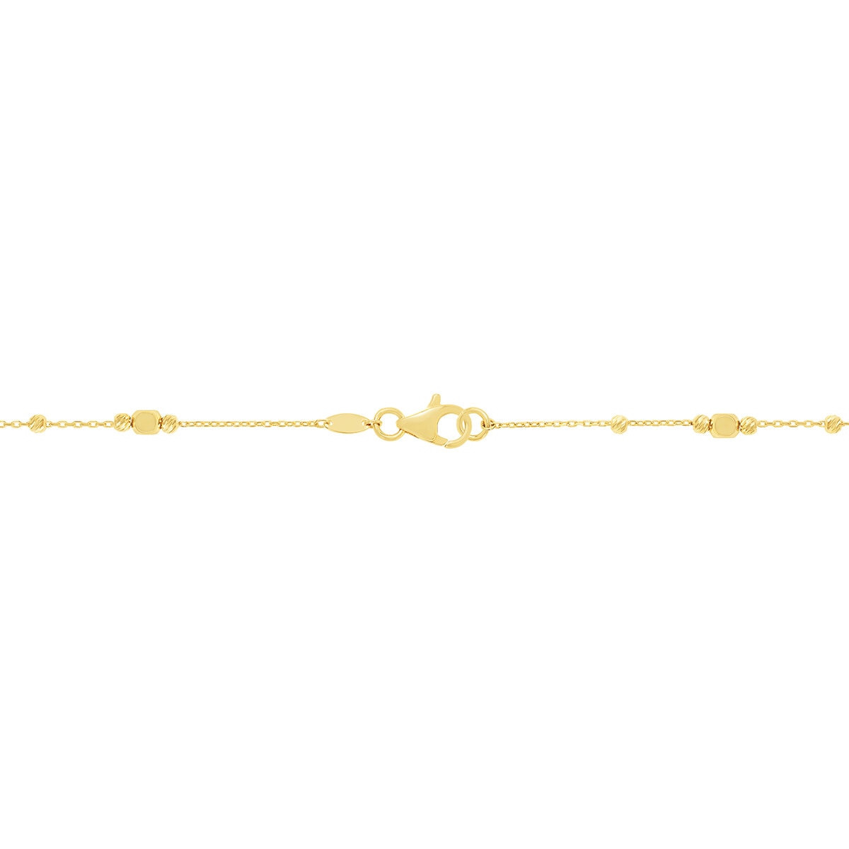 Collar con Cuentas Multiples, Oro Amarillo de 14K
