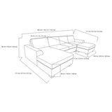 Ontai, Seccional de Tela con Otomano