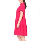 Tahari Vestido para Dama Rosa Grande