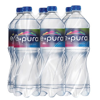 Epura Agua Purificada sin Sodio 6 pzas de 1 l