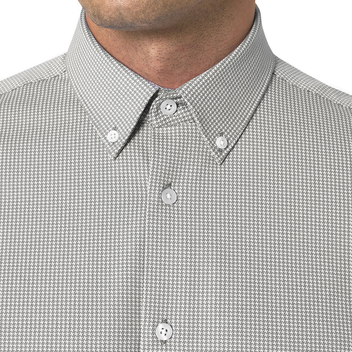Modern Ambition Camisa para Caballero Gris Mediana