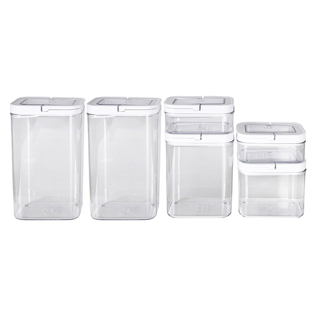 AG Box, Set de 6 Contenedores con Tapa Hermética