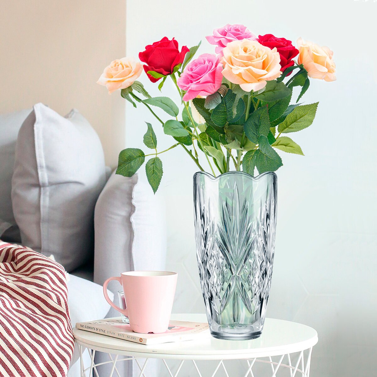 King Crystal Florero Cristalino Costco México