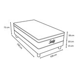 Sealy, Embody Soft Red, Colchón y Box Individual