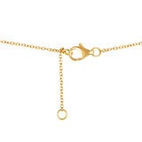 Collar con Dije Circular, 0.27ctw Diamantes, Oro Blanco y Amarillo 14K Collar con Dije Circular, 0.27ctw Diamantes, Oro Blanco y Amarillo 14K