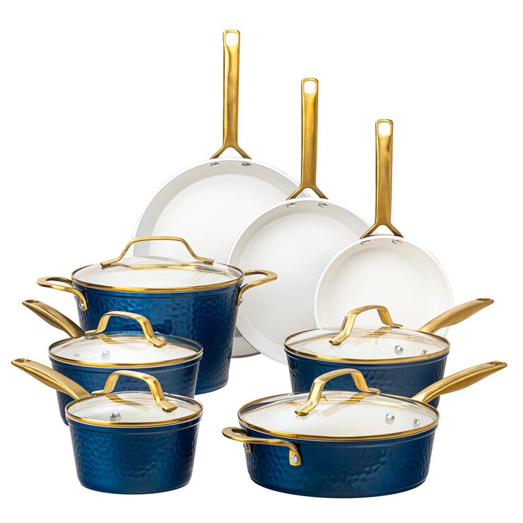 Gotham Steel PRO Juego de Batería para Cocina 13 piezas, Varios Colores Gotham Steel PRO Juego de Batería para Cocina 13 piezas, Varios Colores