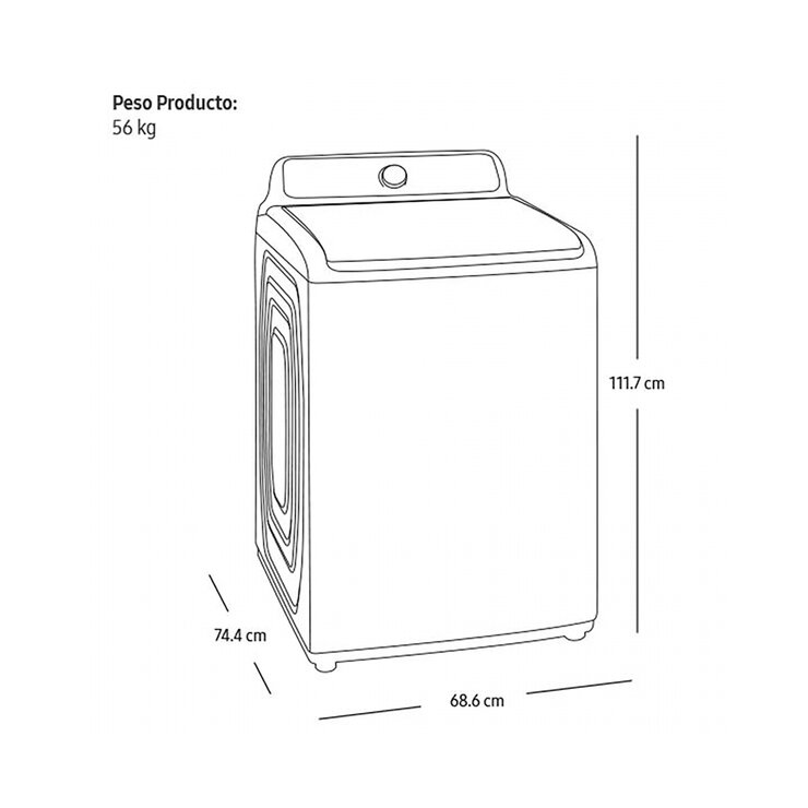 Samsung Lavadora 22Kg