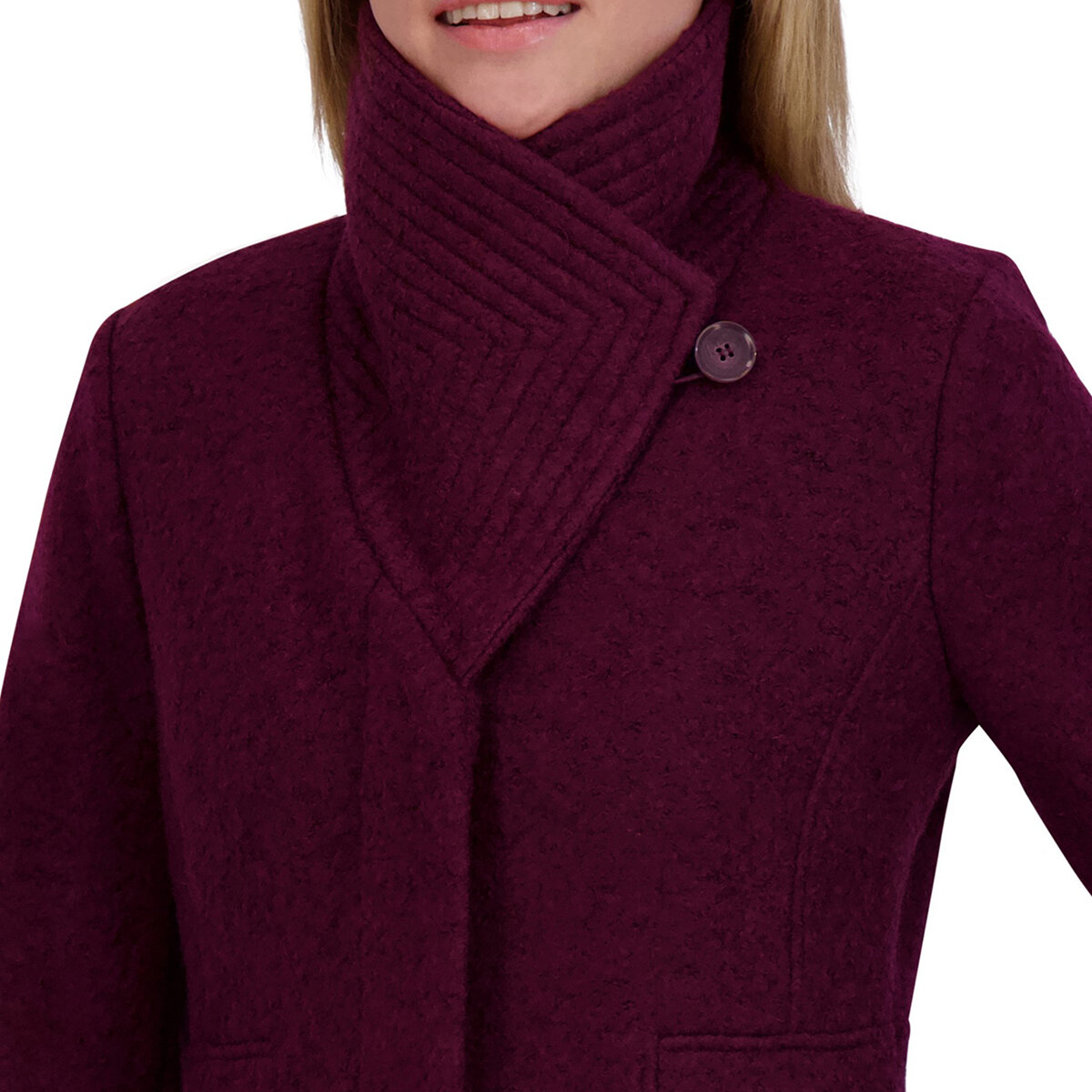 Kenneth Cole Abrigo para Dama Vino Extra Chica