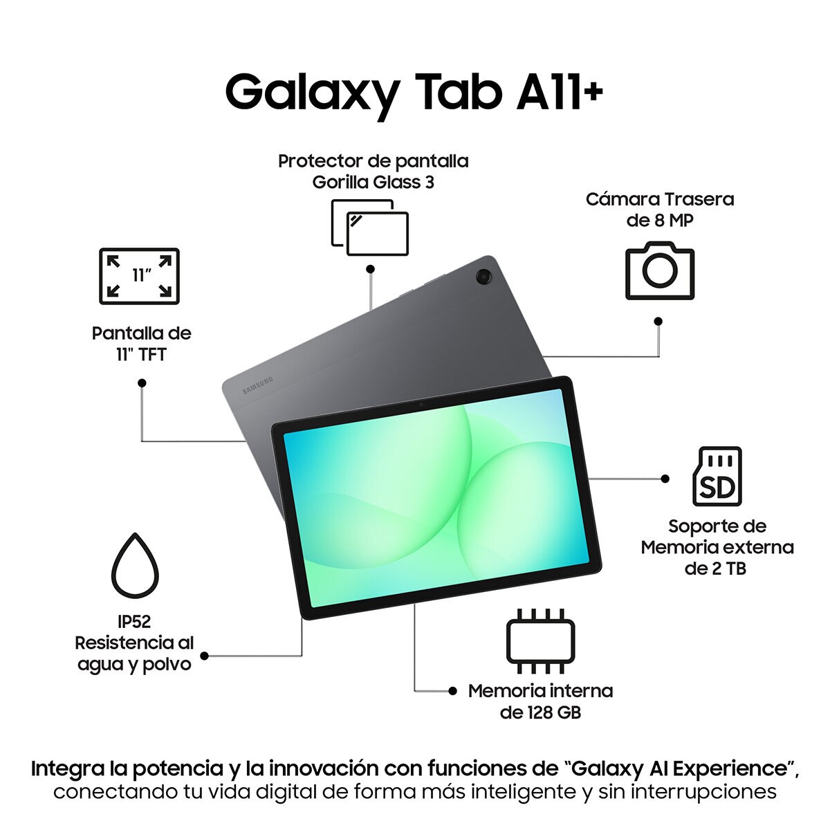 Samsung Galaxy A11+ 128GB Gris
