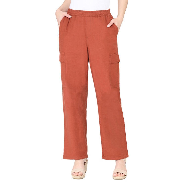 Nicole Miller Original Pantalones Cargo Tipo Lino para Dama Varias Tallas y Colores