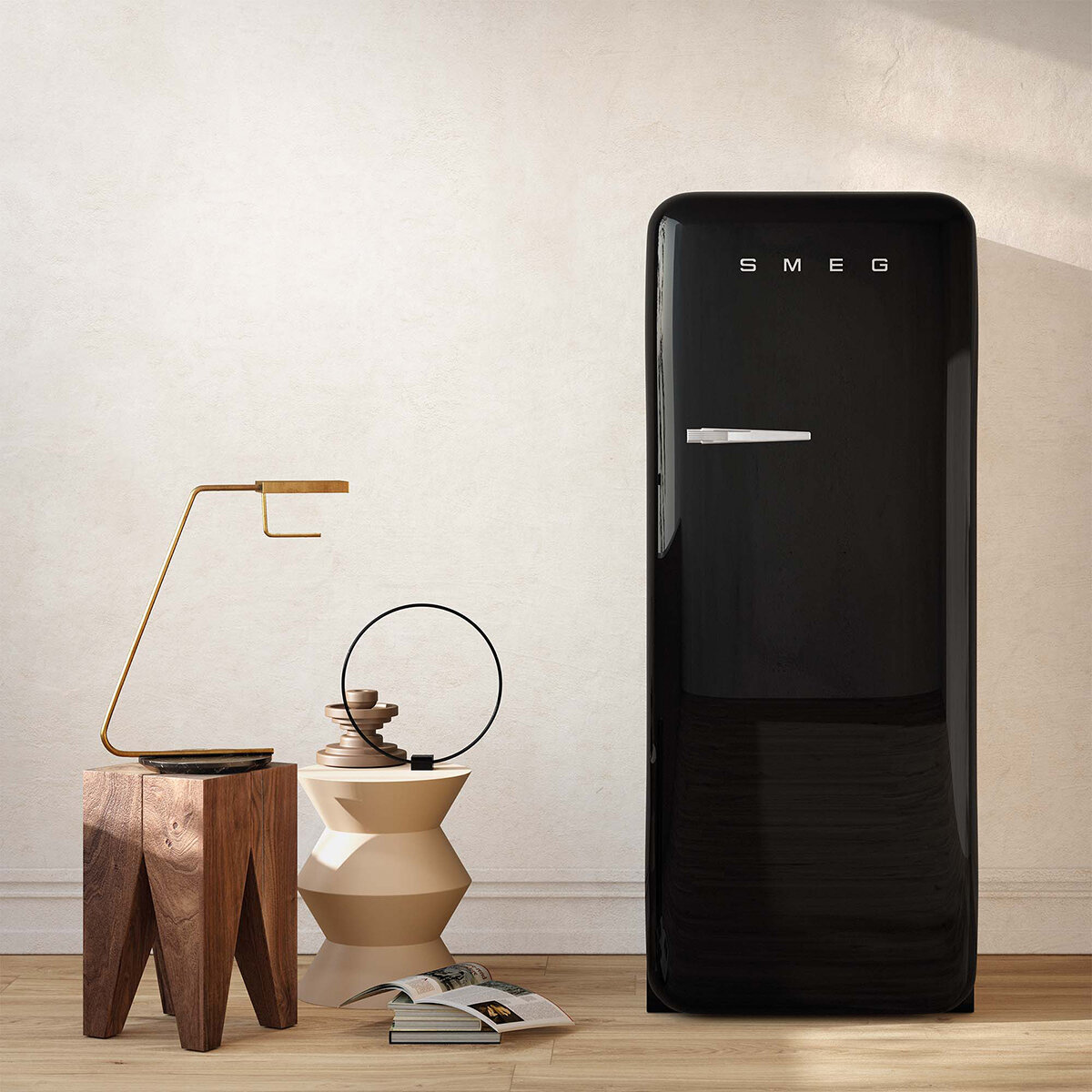 Smeg Refrigerador 9" Negro