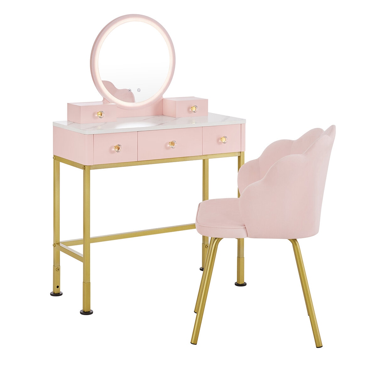 Juego de Tocador con Silla para Niñas