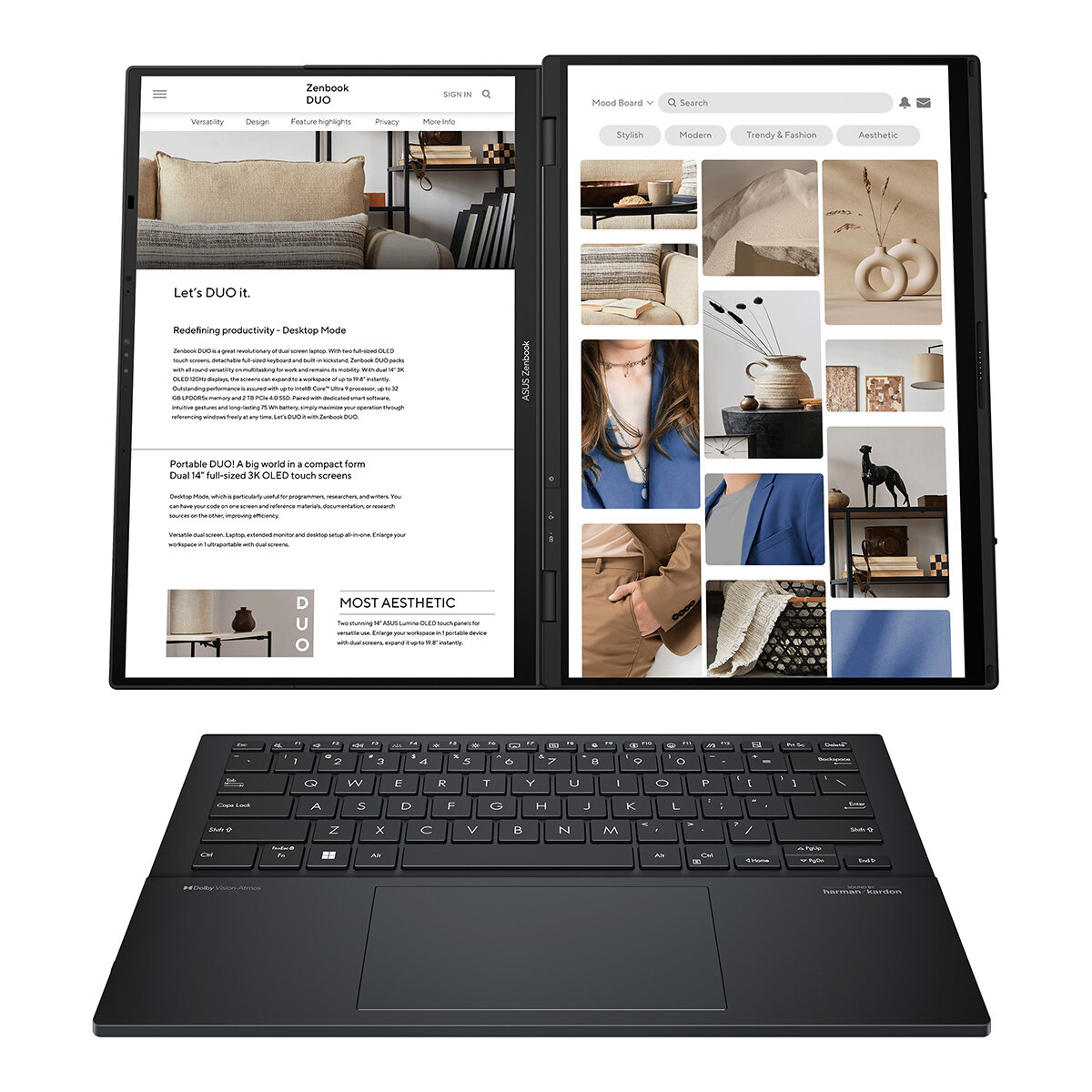ASUS Zenbook DUO Laptop 14" 3K OLED Dual Intel Core i9 32GB 2TB SSD