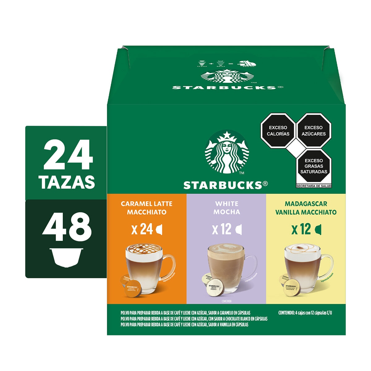 Nescafé Dolce Gusto Starbucks, 48 Cápsulas Variety Pack Nescafé Dolce Gusto Starbucks, 48 Cápsulas Variety Pack