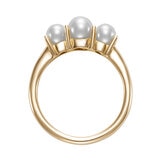 Anillo de Perla Cultivada, Oro Amarillo de 14K
