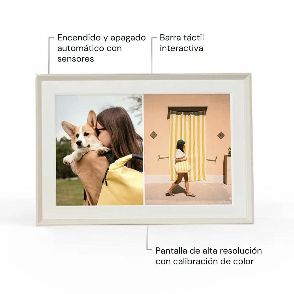 Aura Frame Marco de Fotos Digital de 10.1" Con WIFI Blanco Aura Frame Marco de Fotos Digital de 10.1" Con WIFI Blanco