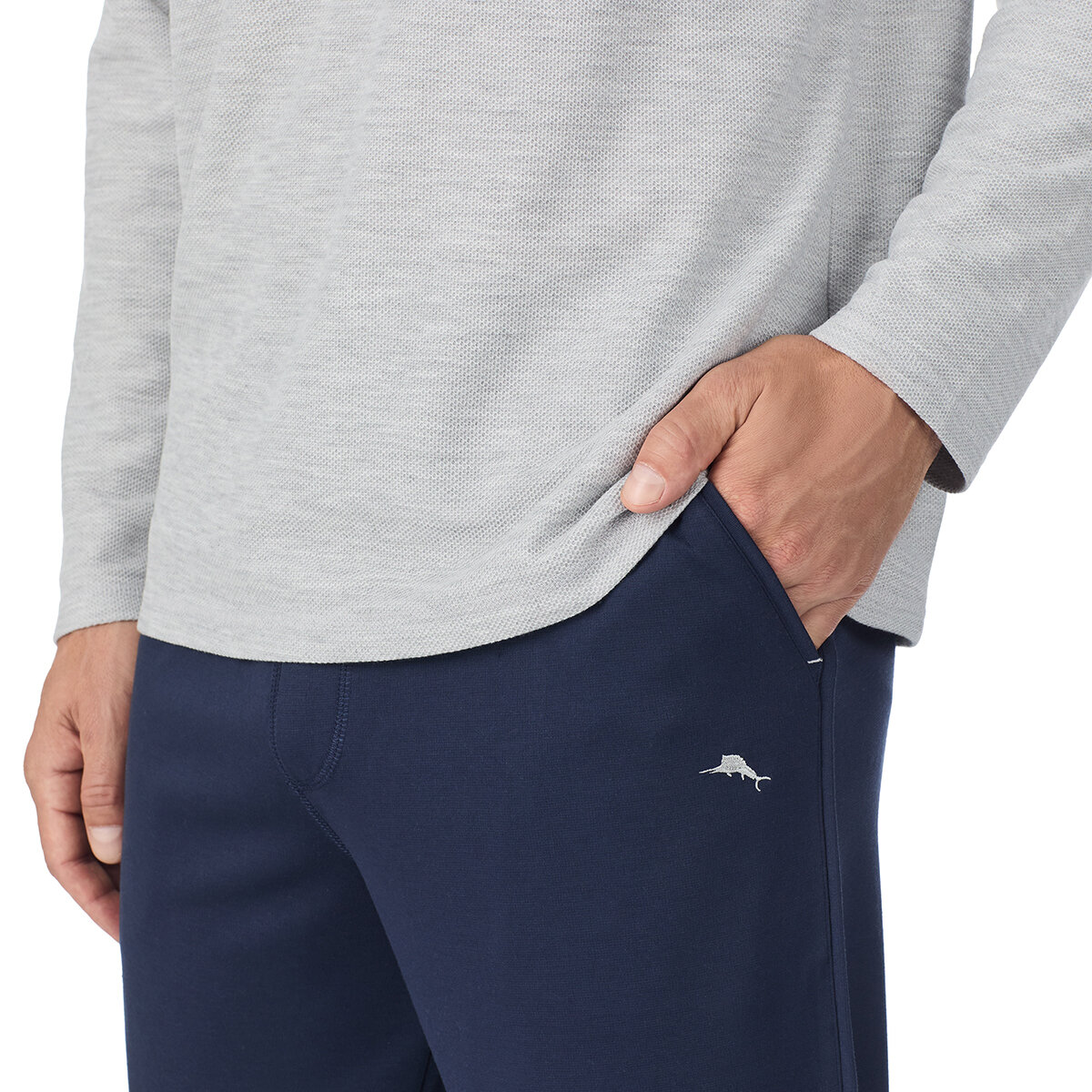 Tommy Bahama Pijama para Caballero Gris Extra Grande