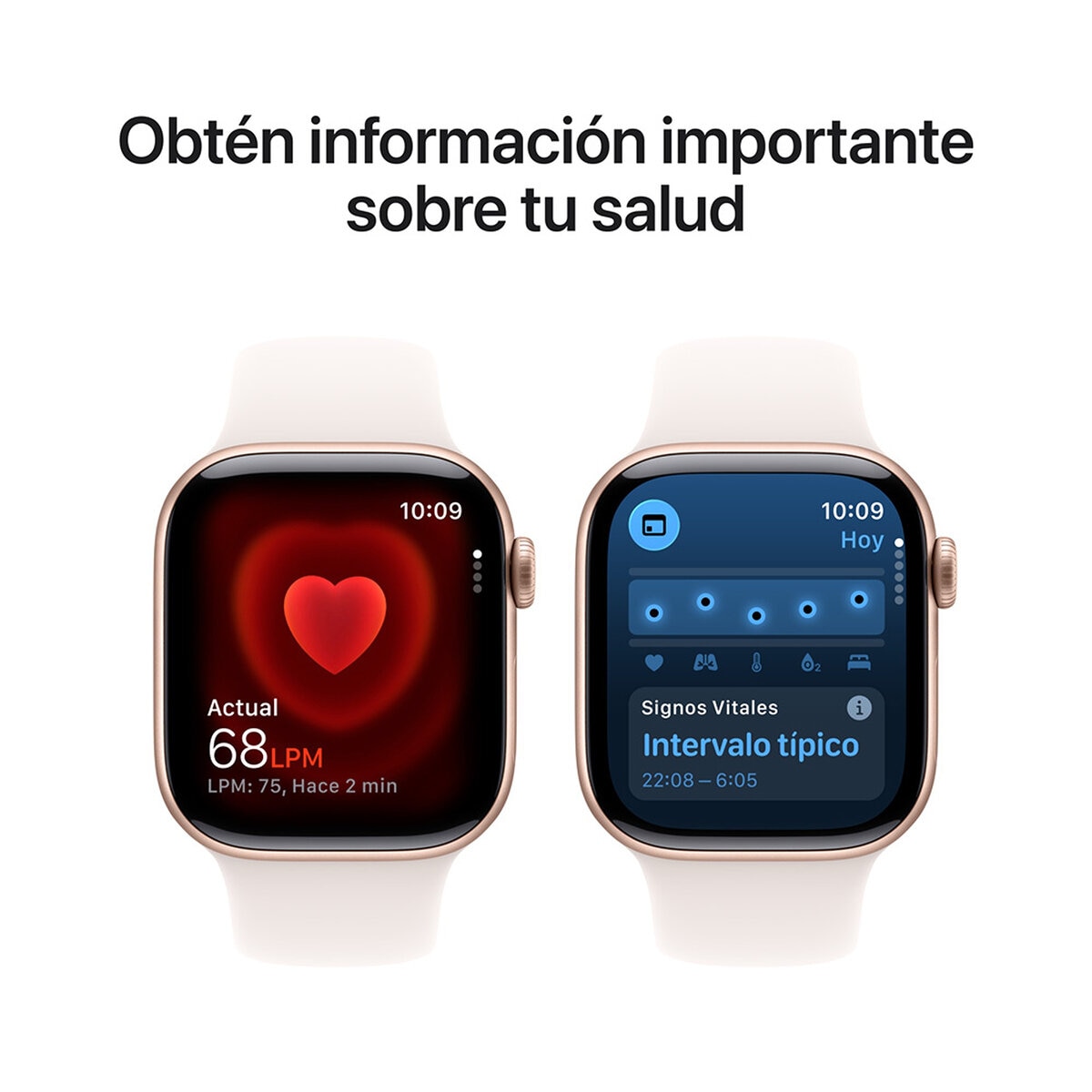 Apple Watch Series 11 (GPS) 42mm Aluminio Oro Rosa + Correa Deportiva Rubor Claro - Talla S/M