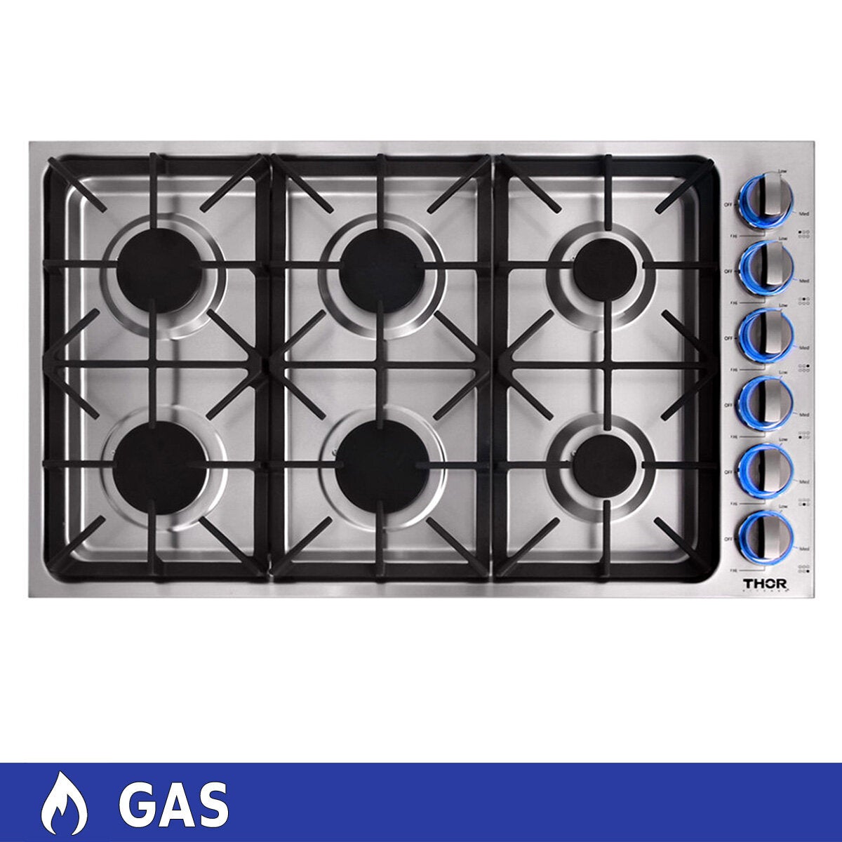 Thor Kitchen Parrilla de Gas 6 Quemadores 90cm Thor Kitchen Parrilla de Gas 6 Quemadores 90cm