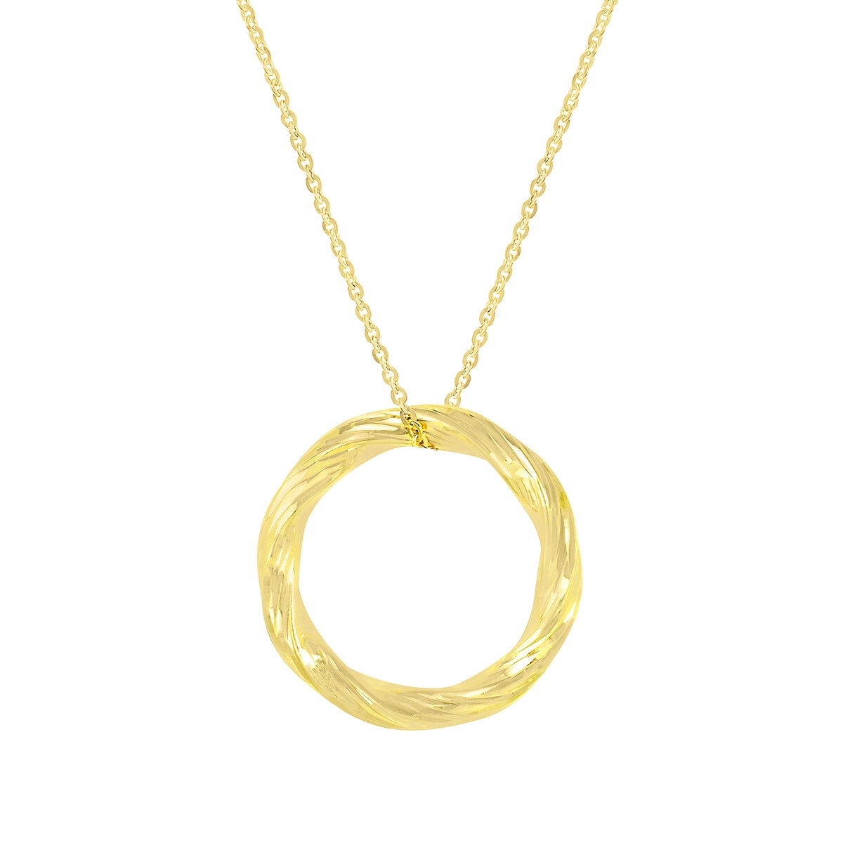 Dije Circular, Oro Amarillo 14K