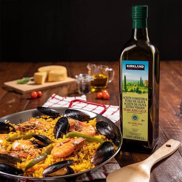 Kirkland Signature Aceite de Oliva Extra Virgen Toscano 1 l