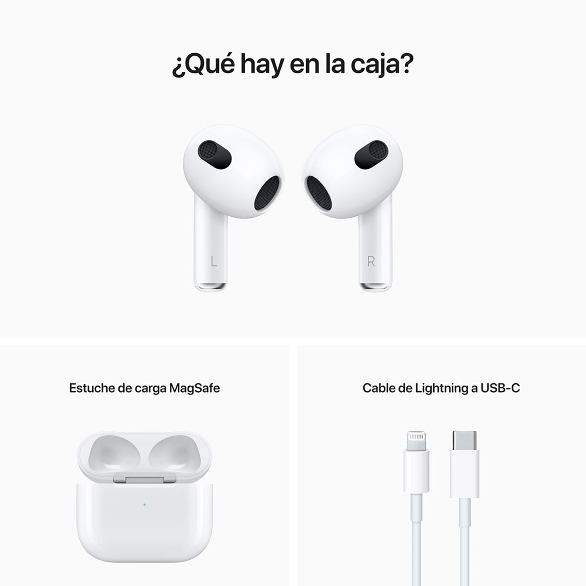 Apple Airpods (3ra generación) con estuche de carga MagSafe