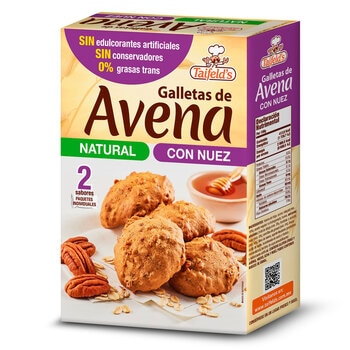 Taifelds Galletas de Avena Natural y Nuez 1kg