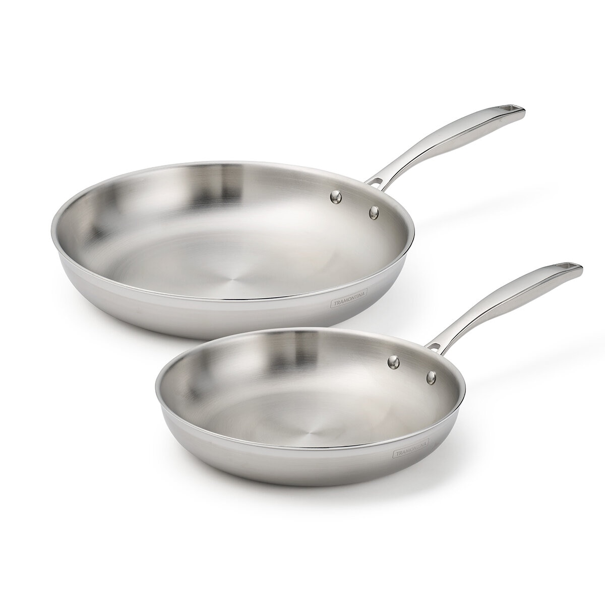 Tramontina Juego de 2 Sartenes de Acero Inoxidable Tramontina Juego de 2 Sartenes de Acero Inoxidable