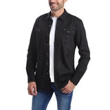 Kenneth Cole New York Sobre camisa para Caballero Negro Mediana