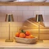 Mikasa Home Accents Juego de Lámparas Led con Control Tactil 2 piezas Dorado
