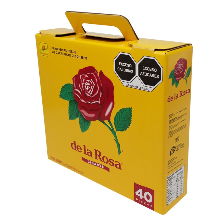De La Rosa Mazapán Dulce de Cacahuate 40 pzas de 50 g