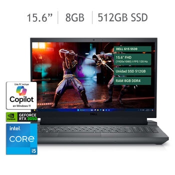 DELL Gaming NB G15 5530 Laptop 15.6" Full HD Intel Core i5 8GB 512GB SSD