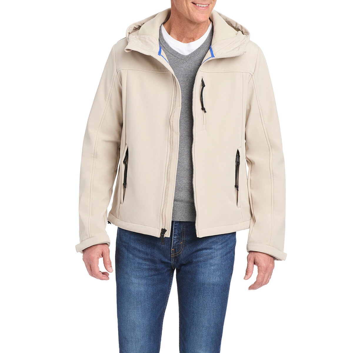 Vince Camuto Chamarra para Caballero Beige Chica