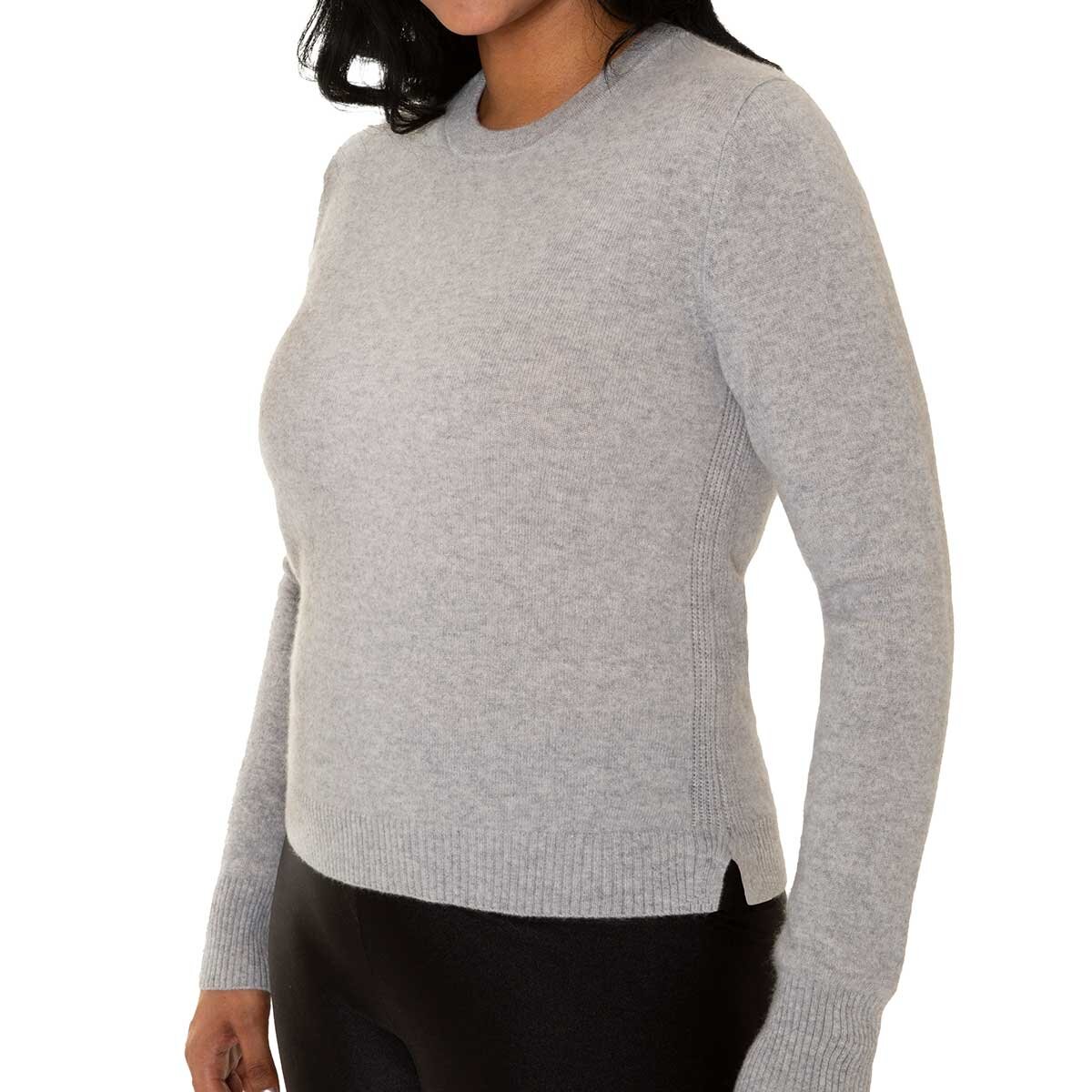 Mario Serrani Italy Suéter 100% Cashmere para Dama Gris Chica