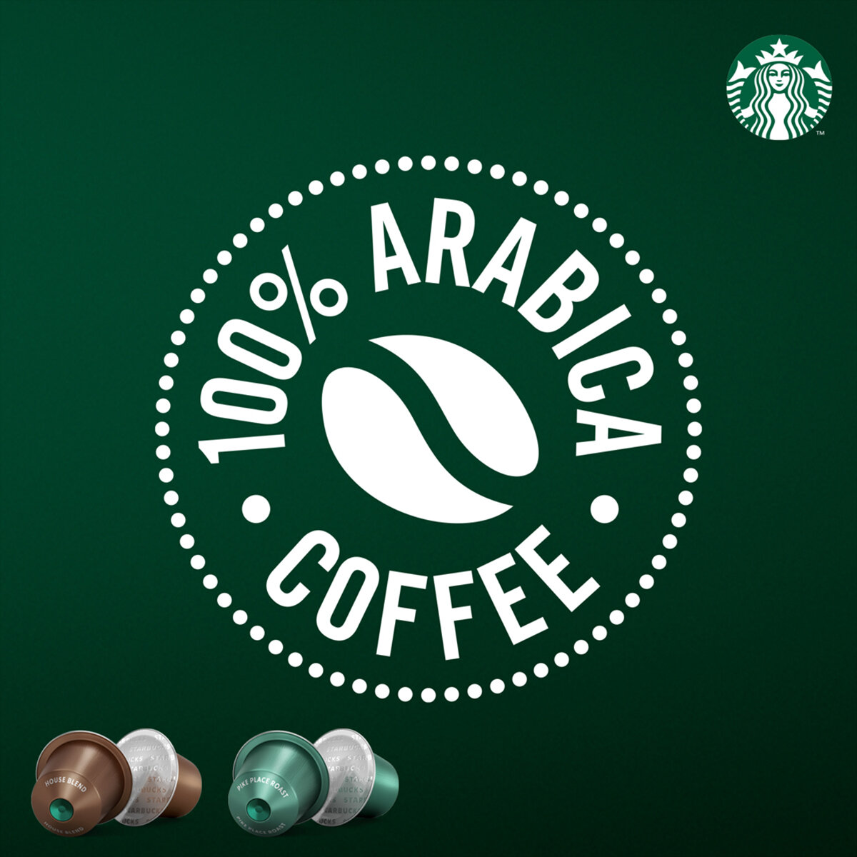 Starbucks Cápsulas Nespresso, 40 cápsulas Café Pike Place y House Blend